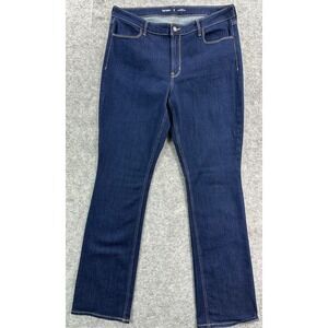 Old Navy Women's Blue Mid Rise WOW Bootcut Jeans sz 16 Tall (15680)